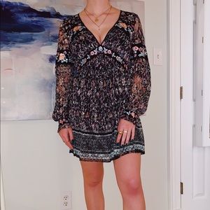 Free People Cherry Blossom Mini Dress